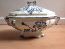 Rare !!! jolie soupière en faïence Clairefontaine (Indiana R.S) - 20 photos !!!