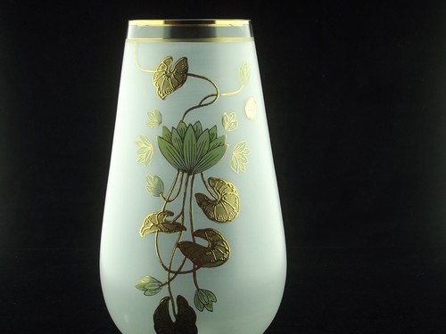 Vase cristal dépoli - vase,