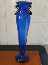 Trés  beau vase  Murano Bleu Cobalt  H 49 cm
