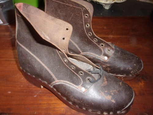 Vintage paire chaussure en - vintage, chaussure,