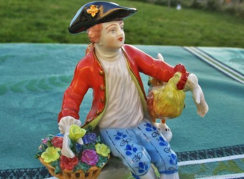 Figurine ancienne jeune homme - figurine,