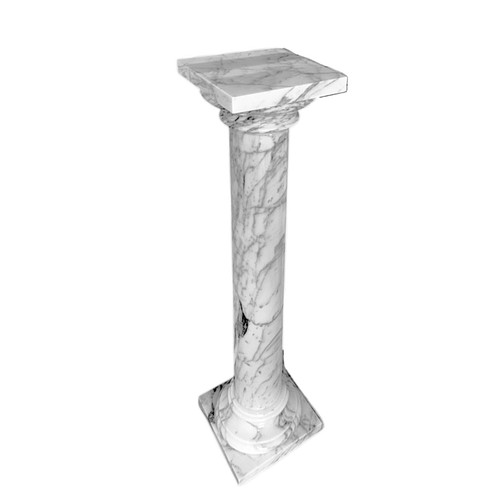 Colonne marbre blanc - en,