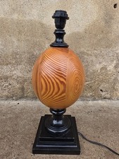 Ancien pied de lampe en bois