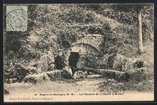 Old postcard Nogent-en-Bassigny / H.-M., La Fontaine de la Roche à Brebis 1906 