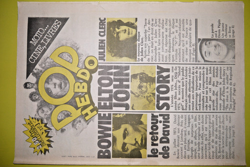 Pop hebdo bowie - bowie,