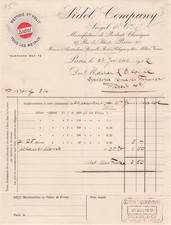 75 PARIS fabricant SIDOL 1912