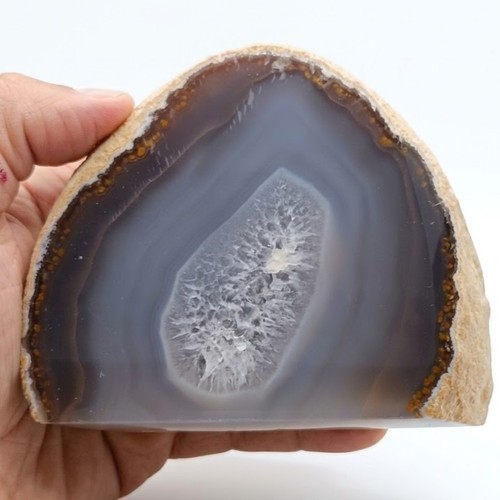 Agate naturelle brut - agate, polie