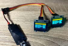 2 ECRANS PANNEAU AFFICHAGE GARE  + Alim. Décor Train HO - Modélisme 1/87