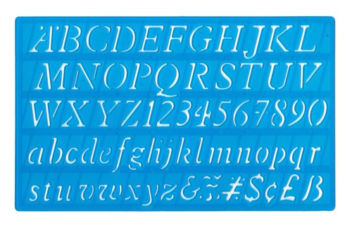 Gabarit pochoir lettres - gabarit,