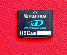 Carte mémoire xD 512 Mb Fujifilm type H (testée)