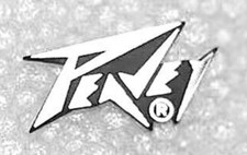 Mini Plaque LOGO PEAVEY - 27x13mm- métal -