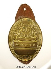 Plaque GARDE CHASSE. France