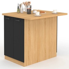 Ilot central IVO 100 cm bois