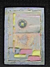 CARREAU FAÏENCE ANCIEN STYLE CAPRON VALLAURIS DESIGN VINTAGE TERRE CUITE EMAILLE