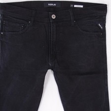 Mens Replay MA931 JONDRILL Stretch Slim Skinny Black Jeans W33 W34 L32
