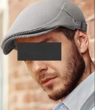 Casquette Plate Anglaise Beret  Respirante Aerée Reglable COULEUR AU CHOIX