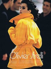ADVERTISEMENT ADVERTISING 025 1992 OLIVIER STRELLI by Eddy KOHLI