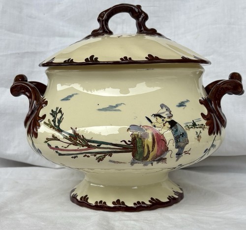 Soupiere faience creil - soupiere,