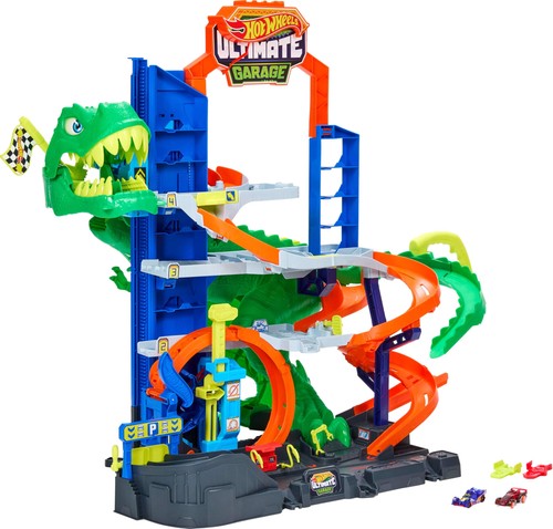 Hot wheels city garage - city, t-rex