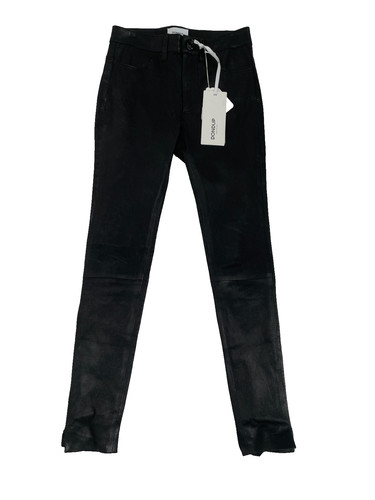 Legging cuir noir dondup - legging,