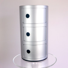 Kartell - Silver Castelli Componibili Container - r.r.p. £260