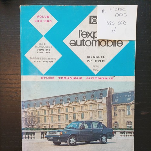 Revue technique volvo 340 - revue,