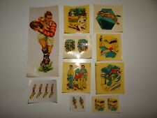 Vintage Chromo Transfer Decal Sport Riding Cycling Petanque Rugby