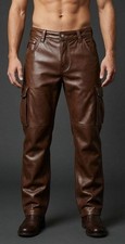 Pantalon de motard en cuir