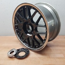 BBS RS 717 Wheel, 18" x 8.5", With Chrome Center Cap, Black, 5x114.3 - USED