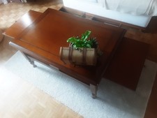 Table basse de salon en merisier style Louis  Philippe en bon état 