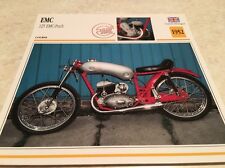 Carte moto  EMC Puch 125 course 1952 collection Atlas Motorcycle UK