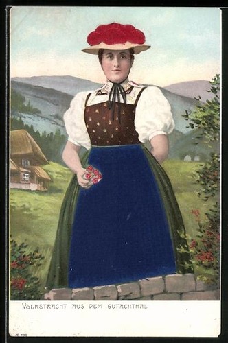 Carte postale relief en - carte,