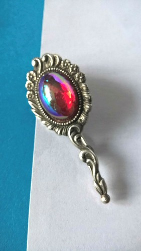 Broche vintage miroir - broche,