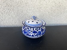 Pot en faïence décor bleu – Deruta Italie