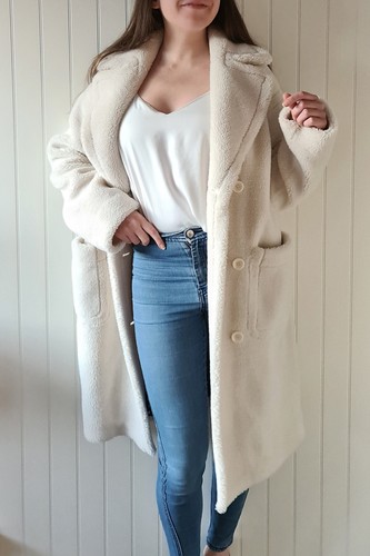 Manteau long classique blanc