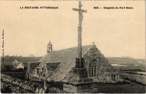 Cpa chapelle port blanc - cpa,