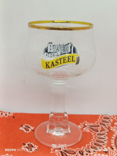 Ancien verre bière kasteel - ancien,