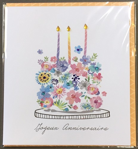 Carte anniversaire joyeux - carte,
