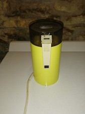 Ancien moulin à café électrique jaune RADIOLA fonctionne