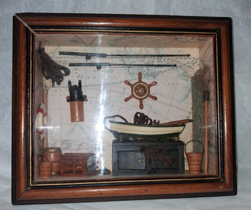 Vitrine murale marin bateau