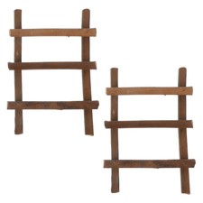  2 Pcs Echelle Decorative Décorative Ornement Miniature Petit Meuble
