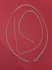 Paire Chaînes Argentée Pour