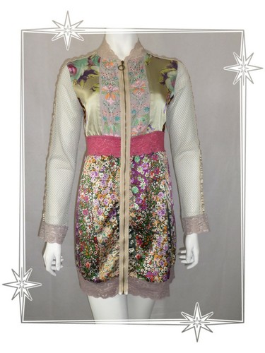 Gilet cardigan long imprimé - ,
