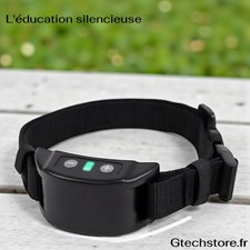 Collier Anti-Aboiement Automatique Chien, Dressage Électrique Bip & Choc, USB