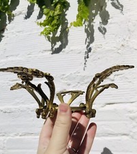 5 Antique Gold Bronze Chandelier BRANCHES Stringing Crystal Glass Garlands Beads