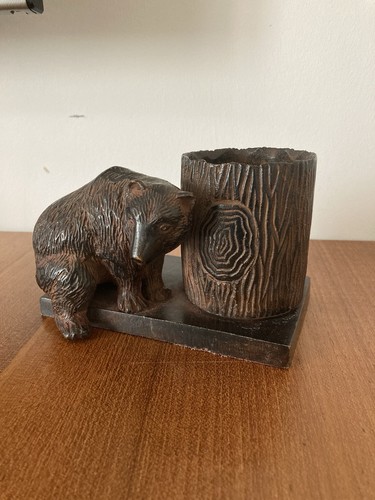 Bronze animalier ours patine