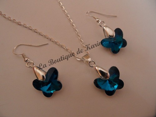Parure collier boucles - collier,