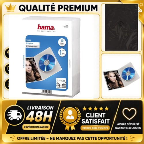Hama boîtiers dvd slim - dvd,