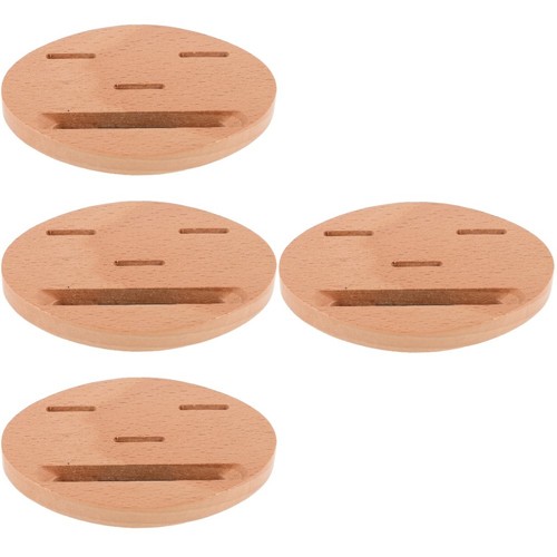 Beige wooden melody wheel - beige,