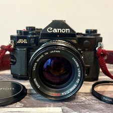 Canon A-1 SLR 35mm Film Camera w/ Canon Lens FD 50mm F1.4 s.s.c.! From Japan
